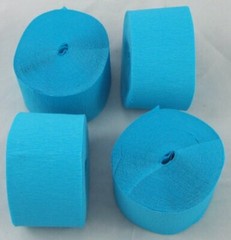 Clikkabox – 4 Dark Blue Large Crepe paper EACH streamer 26m x 45mm by clikkabox