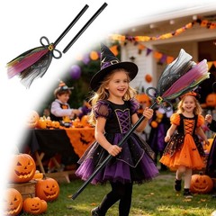 Halloween Little Witch Pumpkin Funny Purple Cosplay Party Detachable