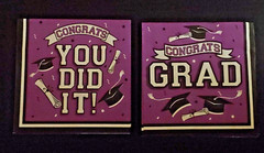 FREE Purple Congratulations Graduation Party Paper Napkins Dinner Plates for 50