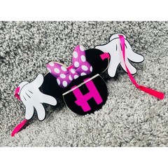 Disney Minnie Mouse Head And Hands Kids Party Banner Hanging Decorations