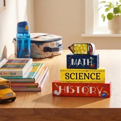 Cute Educational Block Decor with Pencil Topper – Back-to-School Essential