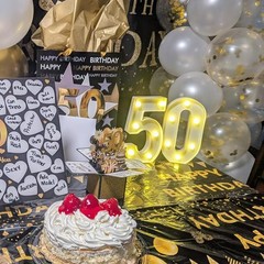 8.26 Inch Light Up Number 10 Centerpiece Table Sign 10th Birthday Decor