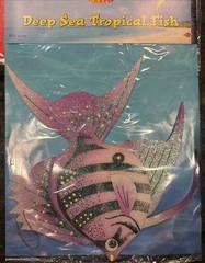 BEISTLE Under The Sea Fish Cutouts 3D Hanging Decoration Lot NIP SEALED