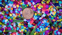 Fiesta Confetti.Value Mexican Colorful paper Confetti. Medium Bag .44lb/200gr.
