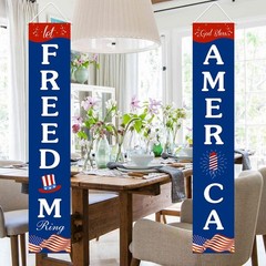 4th of July Decorations Hanging American Flag Banners Patriotic Decorations f…