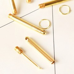4Pcs Party Accessories For Bullet Dispenser With Keychain Gold Color For Men