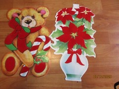 Flocked Christmas Diecuts Cutouts Vintage Decorations Eureka U Pick NOT a LOT