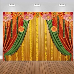 India Pooja Traditional Backdrop Banana Leaf Chatiya Ganesh Photo Background