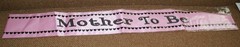 Mom To Be Pink Sash Black Lettering Hearts Pink Rhinestones Fast Shipping