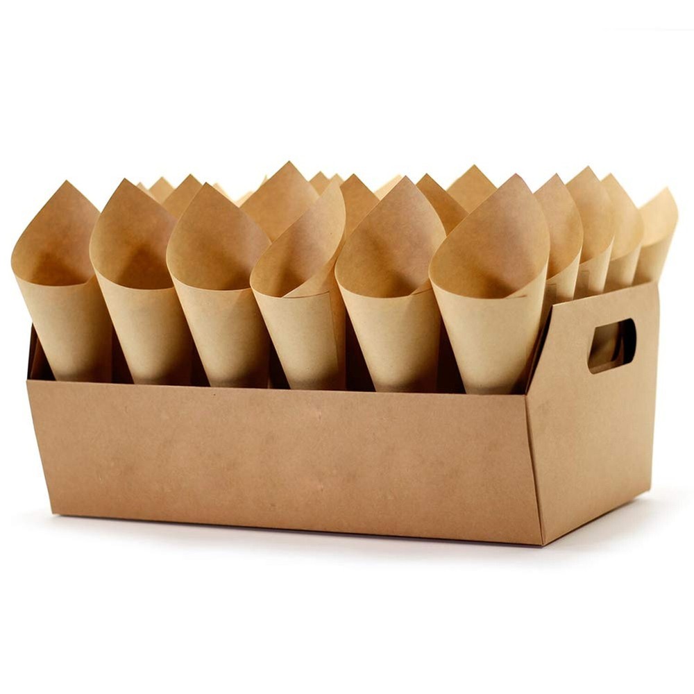 Wedding Confetti Cone Stand Box – 30pieces of Cone Papers and 30Holes for 30 …