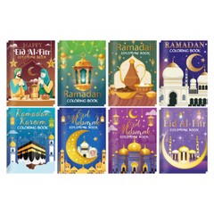 Ramadan Eid Mubarak Party Mini Coloring Book Graffiti Painting Book ET