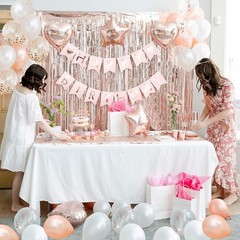 Versatile Rose Gold Theme Party Decorations for Girls, Teens