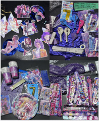 Huntrix Demon Hunters Themed Party Decoration Set party favors banner tableware
