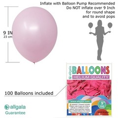 100 Count 9 Inch Helium Grade Premium Latex Balloons for Birthday Feliz Cumpl…