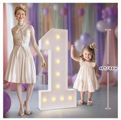 Light Up Numbers 4FT Light Up Sign Marquee Numbers 4 Feet Tall, Large Number 16