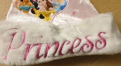 Disney Princess Christmas Santa hat in Baby Pink with Bobble New Age 6+ BNWT