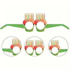 12 Birthday Party Glasses, astel & Vibrant Color, Paper Party Accessories