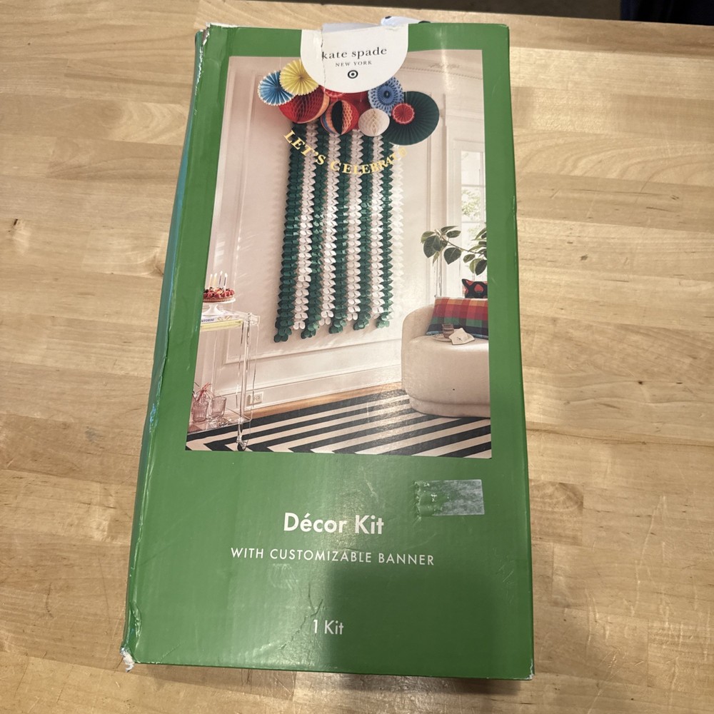 KATE SPADE New York x Target PARTY DECOR KIT with Customizable Banner – NIB