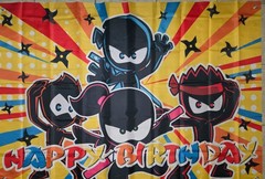 Kids TV/Movie Characters Party Decor With 40×58 Inch Banner