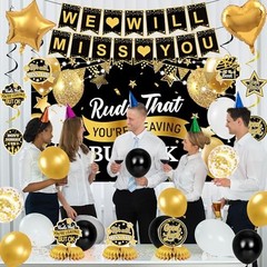 Farewell Party Decorations, Rude That You’Re Leaving But Ok Black Gold 2