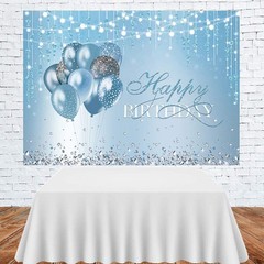 Birthday Photography Backdrop Banner Background Happy Birthday Party Decor 5x7ft
