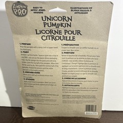 Magical Unicorn Pumpkin Halloween Carving Accessory Kit, Pink White – NEW