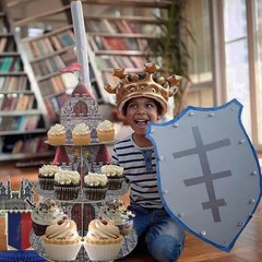 Medieval Castle Cupcake Stand Medieval Knight Birthday Party Decorations 3 Tiere