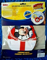 *New* Disney Junior Mickey and the Roadster Racers Honeycomb Decorations 3pc Set