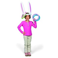 Fun Express Bunny Ears Inflate Ring Toss for Easter (5 Pieces/Set)