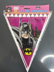 Vintage Batman Returns 1991 Unique Flag Party Banner 12Ft.