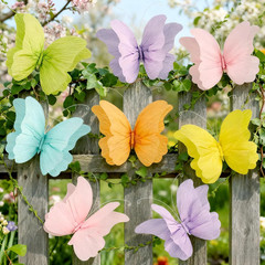 3D Hanging Butterfly Decorations, Colorful Butterfly Birthday Party Decorations,