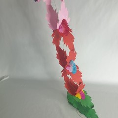 2 Vintage Paper Streamers Christmas Decoration Reusable 3m Bright Multicoloured