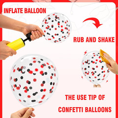 Graduation Decorations 2026 – Graduation Balloons 62Pcs 12 Inch Red Black White