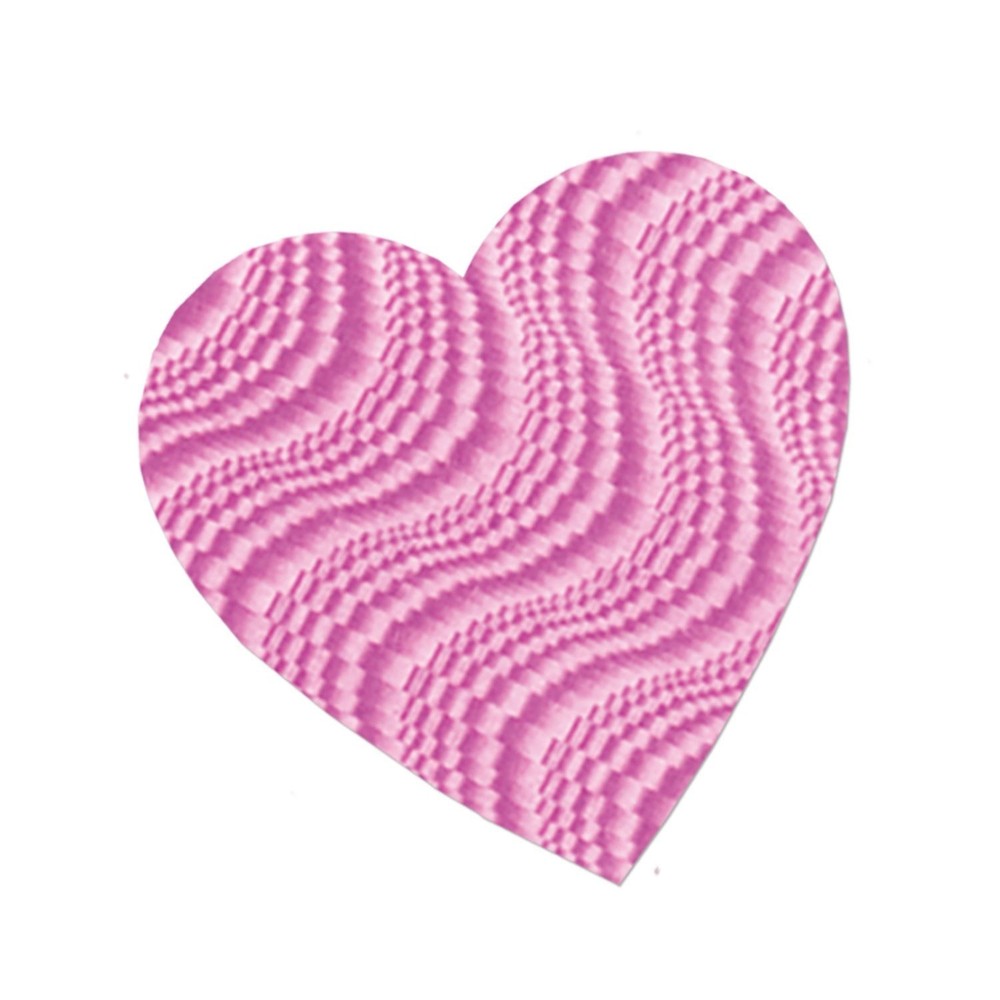 Beistle Pink Embossed Foil Heart Cutout – Valentines | Party Supply