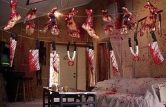 Halloween Decorations Party Banners, Horror Movie Themed Birthday Garland Set