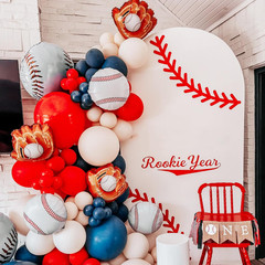 Baseball-Balloon 10PCS 18In Sports Theme Foil Balloons Baseball Glove Design Bal