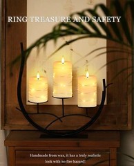 Flameless Candles With Remote, Battery Operated Candles LED Candles with stri…