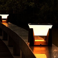 Energy Saving Outdoor Solar Base Light LED Warm White for Patios Decks