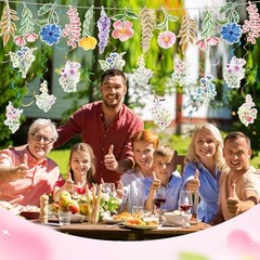 21 Pcs Wildflower Birthday Party Decorations Flower Banner Wildflower Garland