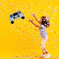 3 VIDEO GAME CONTROLLER PIÑATAs, Chalk board included – Medium Size birthday