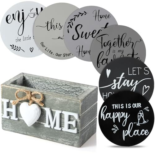 Housewarming Gifts for Home Decoration Wooden One Size Gray, Assorted Colors