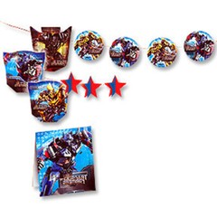 Transformers 7 Piece Party DECORATIONS Kit Centerpieces Garland Revenge Fallen