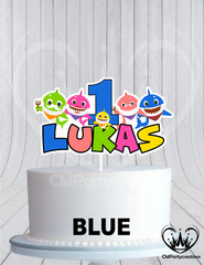 Baby Shark Cake Topper DIGTIAL FILE ONLY