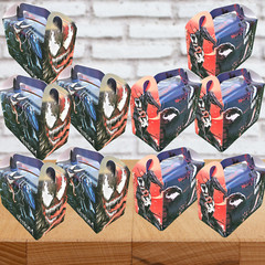 VENOM GIFT BOX bracelet party supplies decoration balloons theme birthday idea