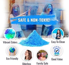 Color Blaze – 5lbs Blue Colored Powder – Holi Fun Run Color War Festival Party