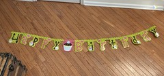 Birthday Cupcake Themed Centerpiece+Banner