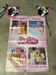 Barbie Paper Poster And Happy Birthday Banner.