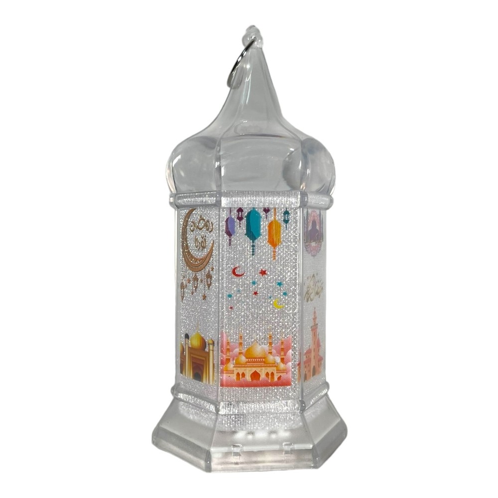 Lantern Ornament LED Light Ramadan Lamp Muslim Hanging Decoration