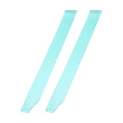 2Pcs 63″x4″ Blank Satin Sash DIY Plain Sash Prom Queen Sashes Lake Blue