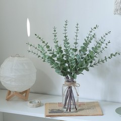 VIERENA 17.5″ Artificial Eucalyptus Stems in Glass 17.5 inches, Sage Green